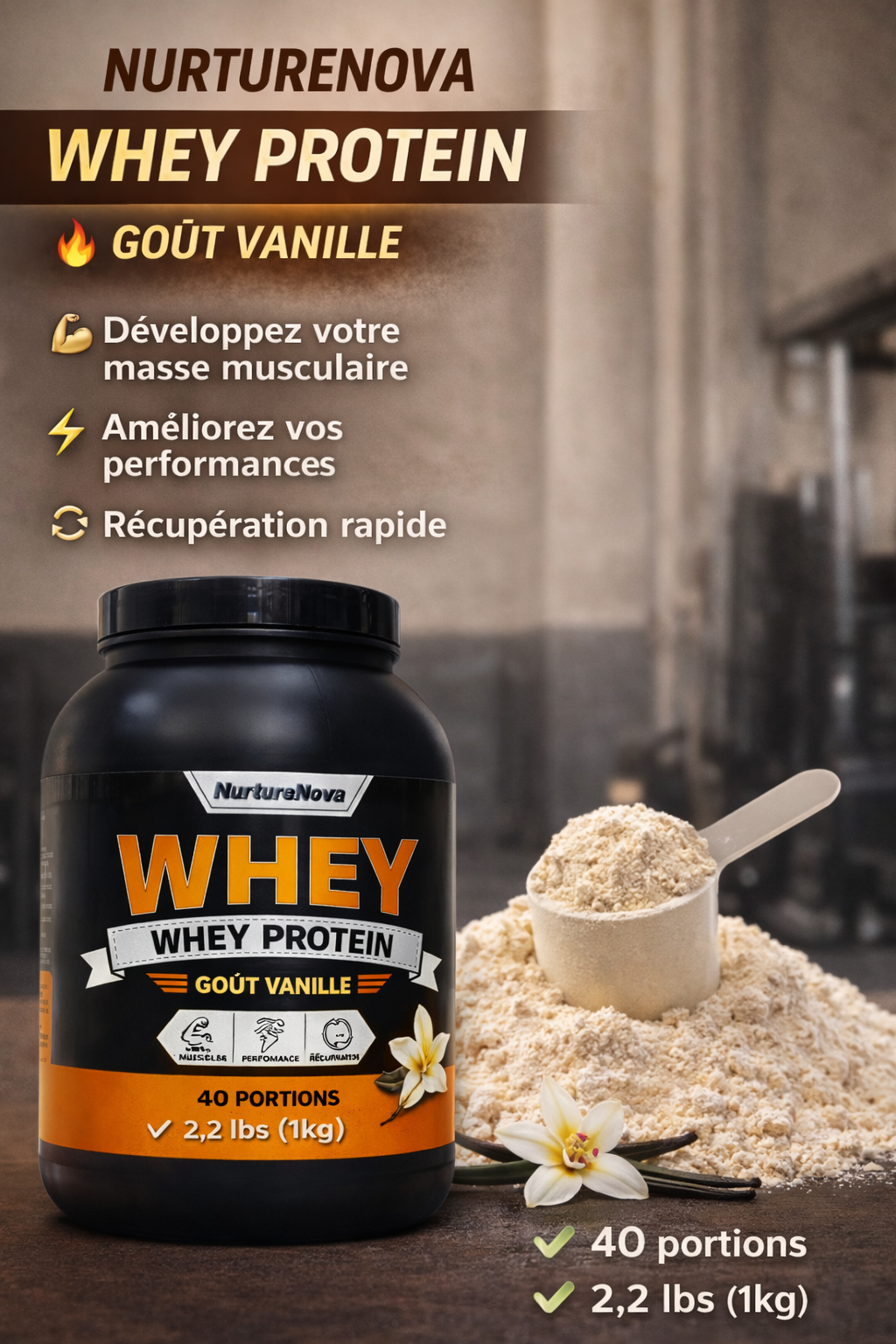 WHEY PROTEINE 1 KILOGRAME – Image 8