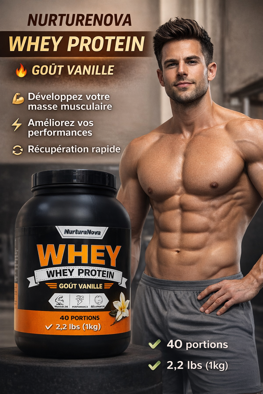 WHEY PROTEINE 1 KILOGRAME – Image 9